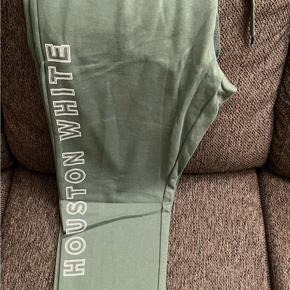 Houston White Green Joggers